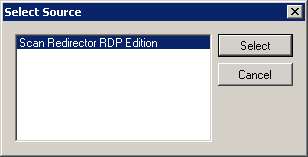 TWAIN 扫描仪选择